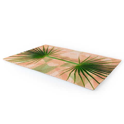 Marta Barragan Camarasa Leaf tropical pastel Area Rug