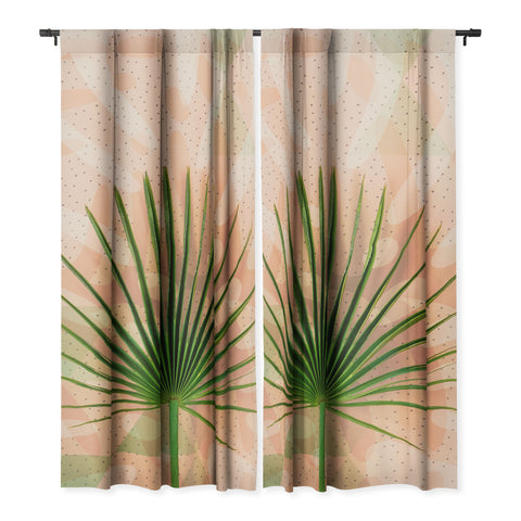Marta Barragan Camarasa Leaf tropical pastel Blackout Non Repeat