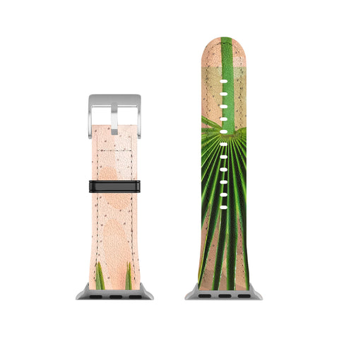 Marta Barragan Camarasa Leaf tropical pastel Apple Watch Band