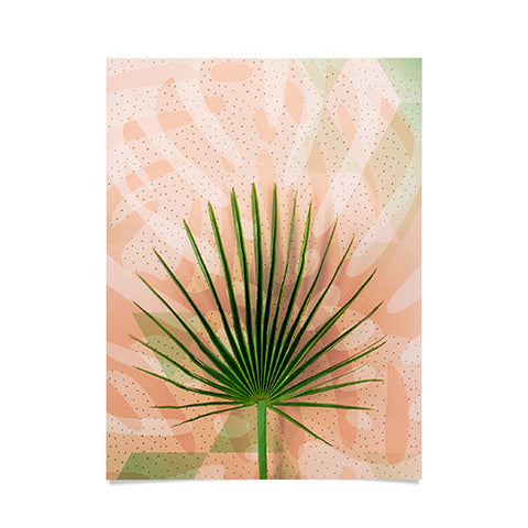 Marta Barragan Camarasa Leaf tropical pastel Poster