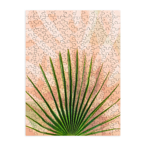 Marta Barragan Camarasa Leaf tropical pastel Puzzle