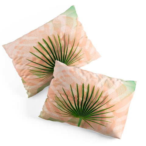 Marta Barragan Camarasa Leaf tropical pastel Pillow Shams