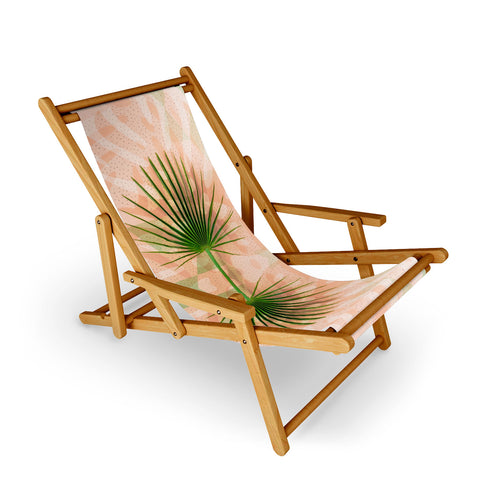 Marta Barragan Camarasa Leaf tropical pastel Sling Chair