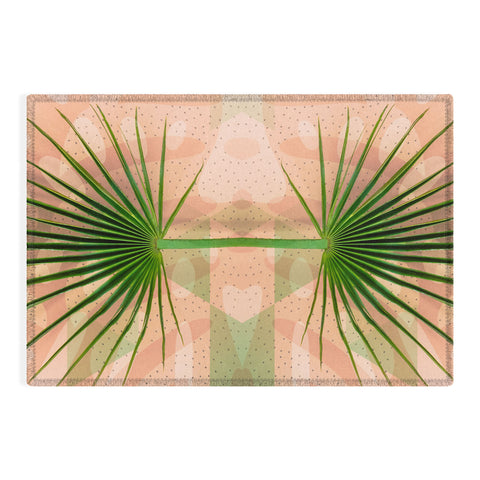 Marta Barragan Camarasa Leaf tropical pastel Outdoor Rug