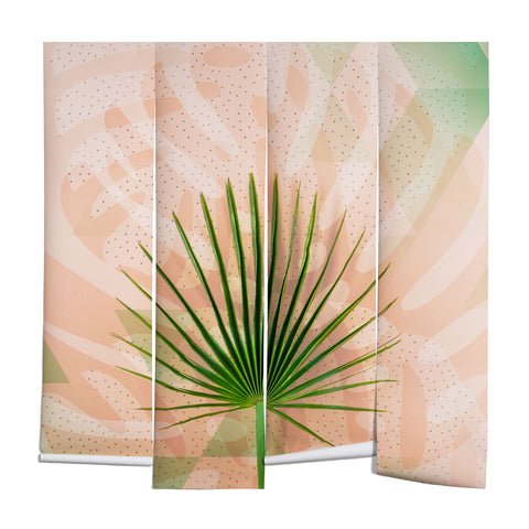 Marta Barragan Camarasa Leaf tropical pastel Wall Mural