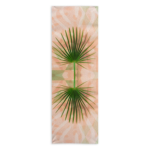 Marta Barragan Camarasa Leaf tropical pastel Yoga Towel