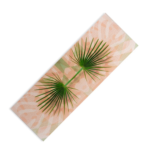 Marta Barragan Camarasa Leaf tropical pastel Yoga Mat