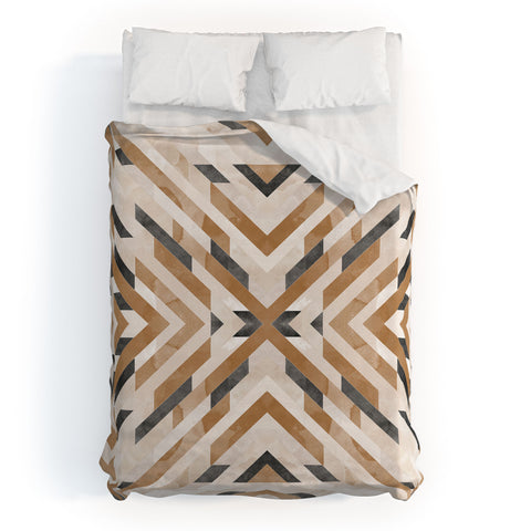 Marta Barragan Camarasa Linear boho stripes Duvet Cover