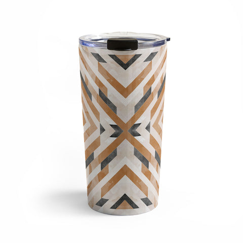 Marta Barragan Camarasa Linear boho stripes Travel Mug