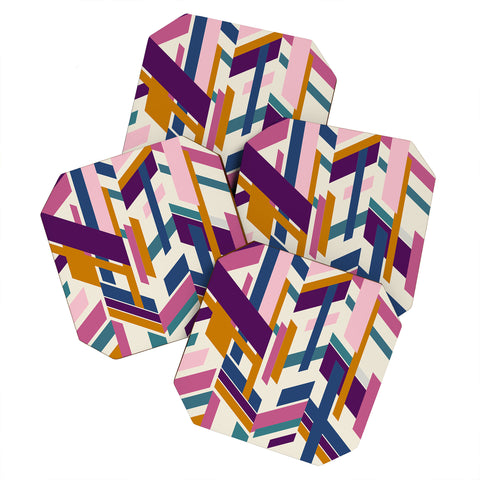 Marta Barragan Camarasa Linear elements Coaster Set