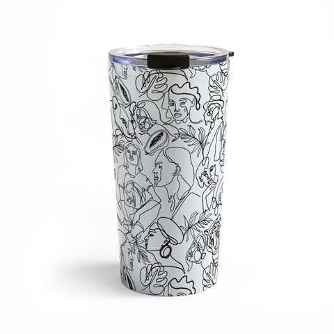 Marta Barragan Camarasa Linear feminine essence Travel Mug