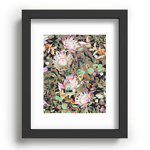 Marta Barragan Camarasa Lush bohemian proteas S Recessed Framing Rectangle