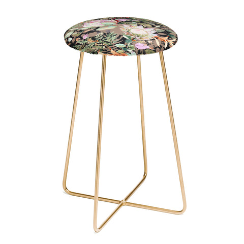 Marta Barragan Camarasa Lush bohemian proteas S Counter Stool