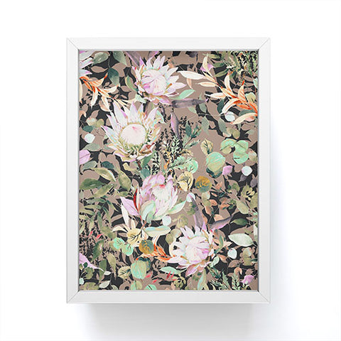 Marta Barragan Camarasa Lush bohemian proteas S Framed Mini Art Print