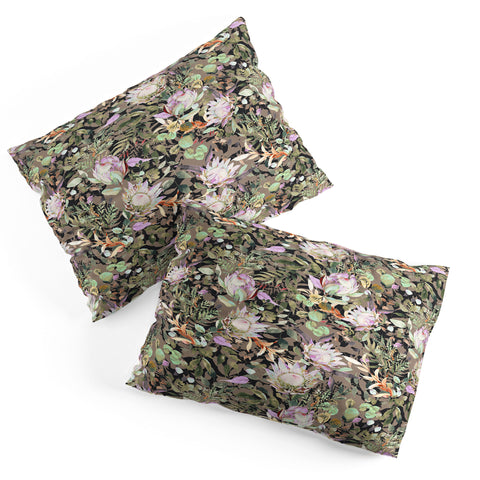 Marta Barragan Camarasa Lush bohemian proteas S Pillow Shams
