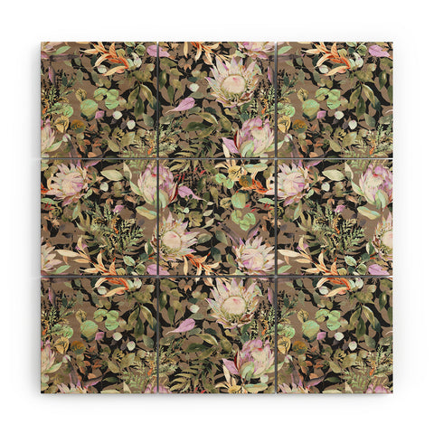 Marta Barragan Camarasa Lush bohemian proteas S Wood Wall Mural