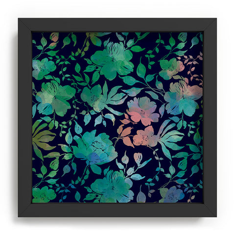 Marta Barragan Camarasa Lush Evening Botanicals Recessed Framing Square
