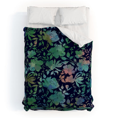 Marta Barragan Camarasa Lush Evening Botanicals Duvet Cover