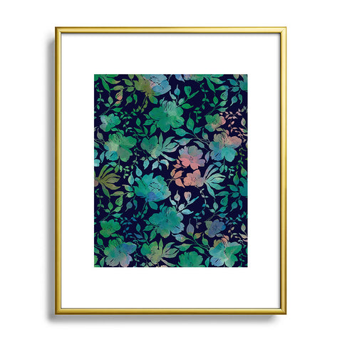 Marta Barragan Camarasa Lush Evening Botanicals Metal Framed Art Print