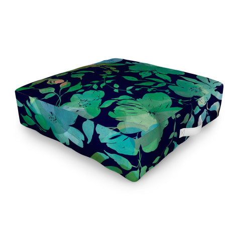 Marta Barragan Camarasa Lush Evening Botanicals Outdoor Floor Cushion