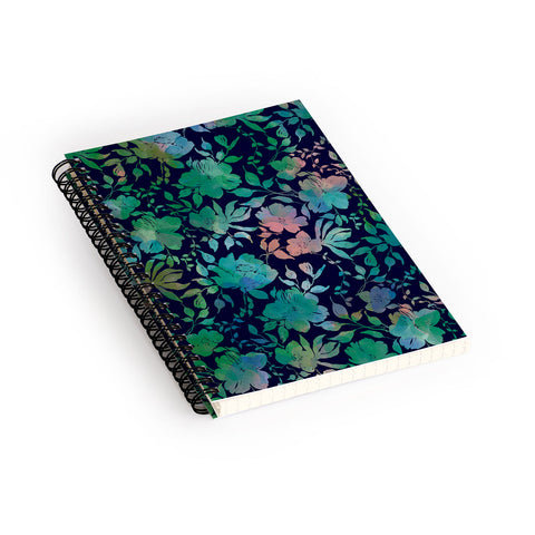 Marta Barragan Camarasa Lush Evening Botanicals Spiral Notebook