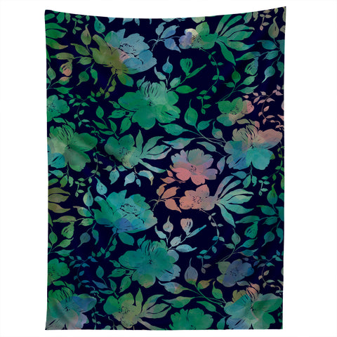 Marta Barragan Camarasa Lush Evening Botanicals Tapestry