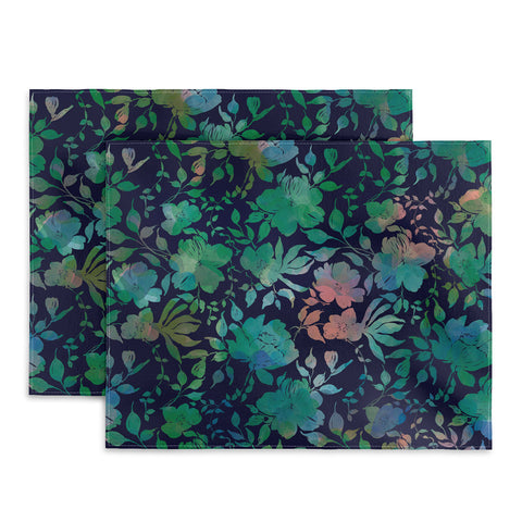 Marta Barragan Camarasa Lush Evening Botanicals Placemat