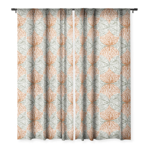 Marta Barragan Camarasa Lush Foliage Rhapsody Sheer Window Curtain