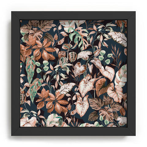 Marta Barragan Camarasa Lush vintage dark jungle II Recessed Framing Square