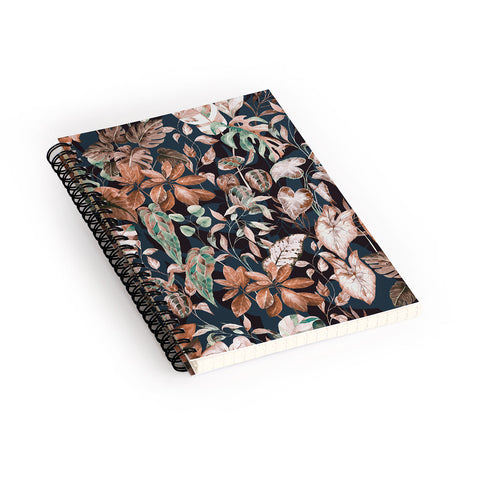 Marta Barragan Camarasa Lush vintage dark jungle II Spiral Notebook