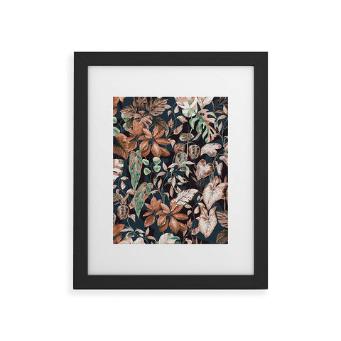 Marta Barragan Camarasa Lush vintage dark jungle II Framed Art Print