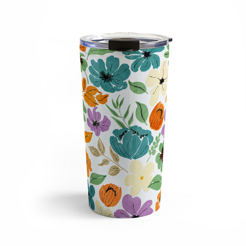 Marta Barragan Camarasa Lush Wild Garden Clovers Travel Mug