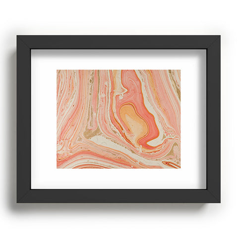 Marta Barragan Camarasa Marbled paper Recessed Framing Rectangle