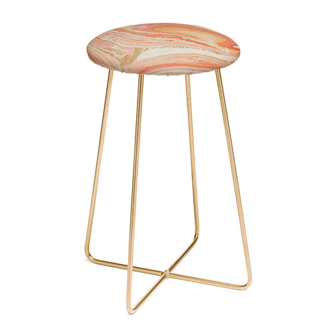 Marta Barragan Camarasa Marbled paper Counter Stool