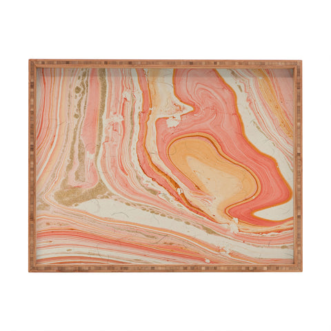Marta Barragan Camarasa Marbled paper Rectangular Tray