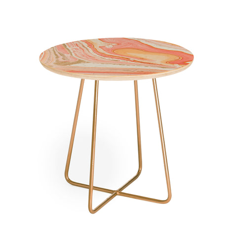 Marta Barragan Camarasa Marbled paper Round Side Table