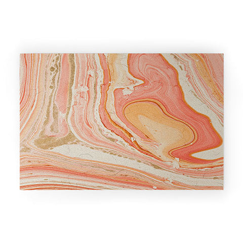 Marta Barragan Camarasa Marbled paper Welcome Mat