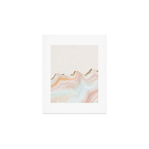 Marta Barragan Camarasa Marbling Mountains Art Print