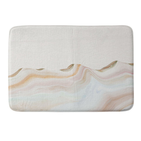 Marta Barragan Camarasa Marbling Mountains Memory Foam Bath Mat