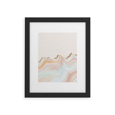 Marta Barragan Camarasa Marbling Mountains Framed Art Print