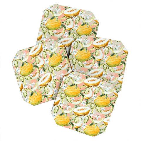 Marta Barragan Camarasa Melon pattern Coaster Set