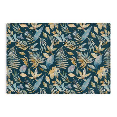 Marta Barragan Camarasa Midnight foliage bliss D Outdoor Rug