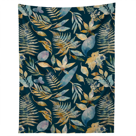 Marta Barragan Camarasa Midnight foliage bliss D Tapestry