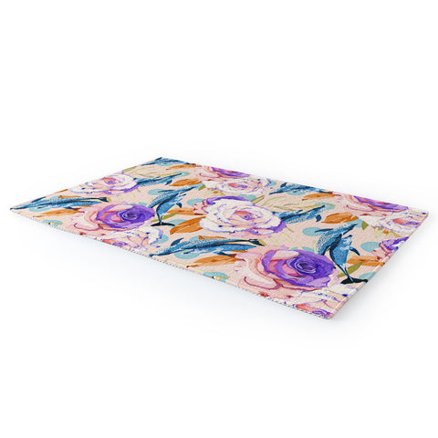 Marta Barragan Camarasa Mini dolphins in the florals P Area Rug