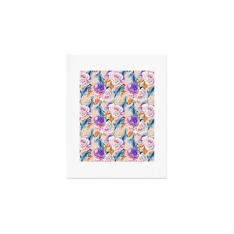 Marta Barragan Camarasa Mini dolphins in the florals P Art Print