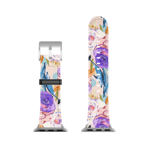 Marta Barragan Camarasa Mini dolphins in the florals P Apple Watch Band
