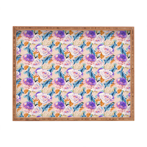 Marta Barragan Camarasa Mini dolphins in the florals P Rectangular Tray