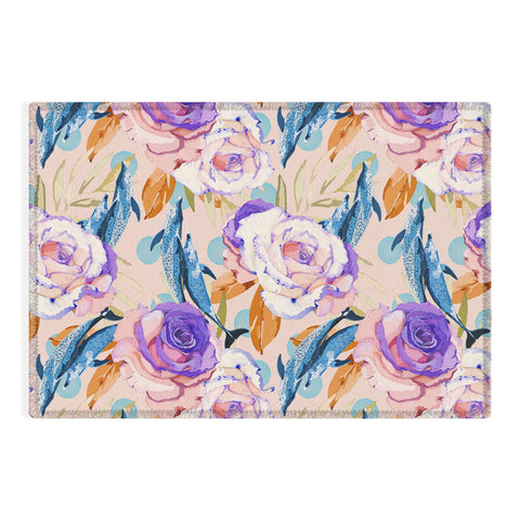 Marta Barragan Camarasa Mini dolphins in the florals P Outdoor Rug
