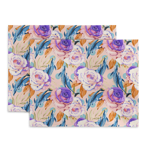 Marta Barragan Camarasa Mini dolphins in the florals P Placemat