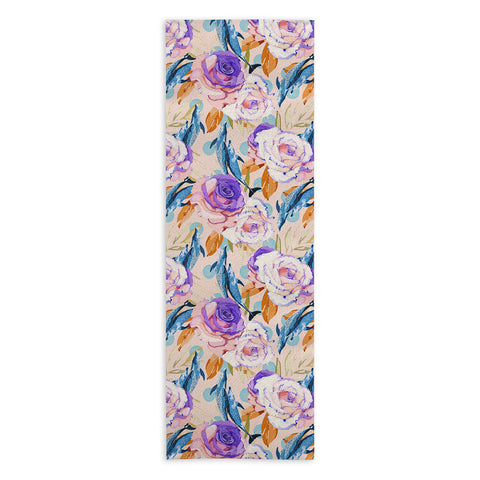 Marta Barragan Camarasa Mini dolphins in the florals P Yoga Towel